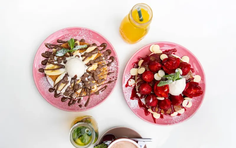 Crêpes sucrées à composer pour les enfants
