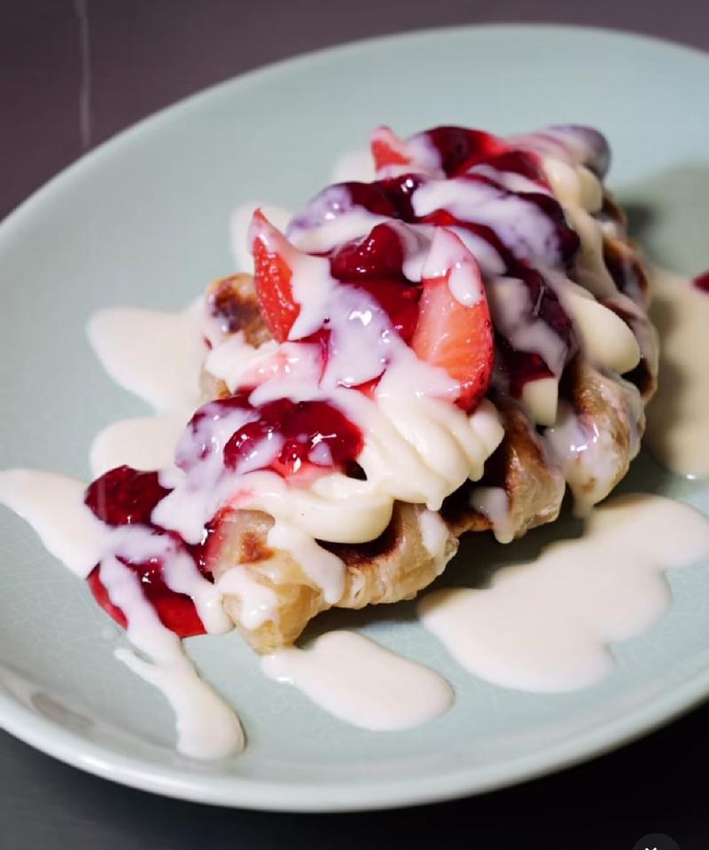 Croffle fruits rouges