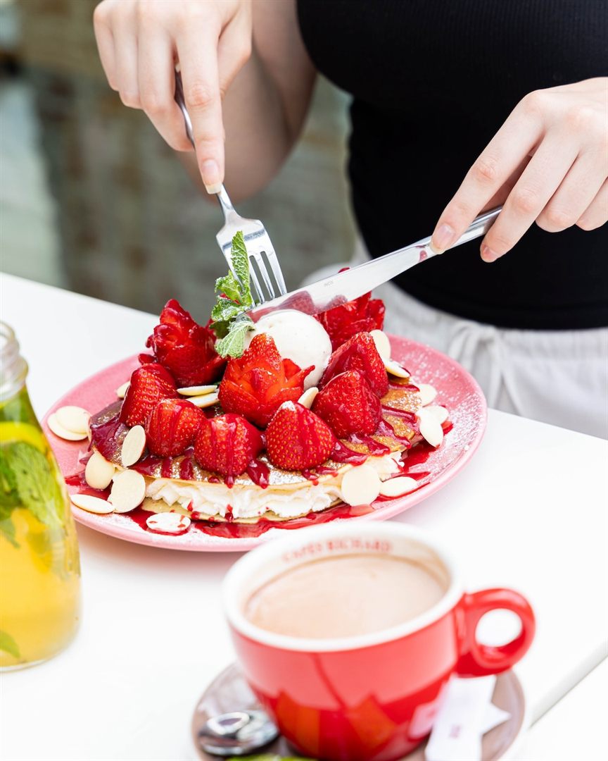 Pancakes aux fraises