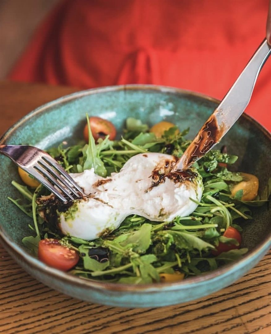 Salade burrata et roquette